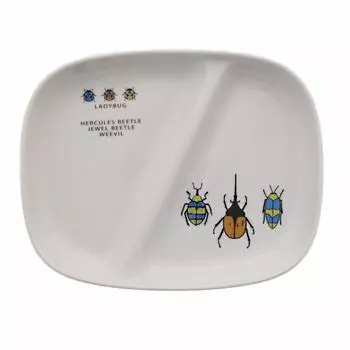 EAST table Children s Lunch Plate 21.8cm Insect for Boys TOTOY Made in Japan Children s Tableware Cute Dishwasher Safe Microwave Safe to-01301