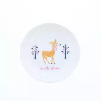 EAST table Children s small plate, lightweight 12cm, for girls TOTOY Bambi to-00402 Made in Japan, children s tableware, cute, dishwasher safe,