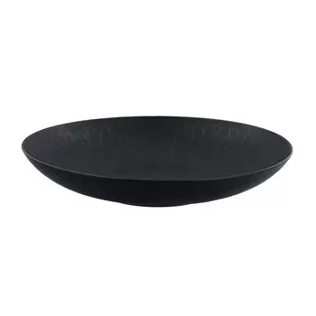 EAST table плоская миска Arita ware черная керамическая 27 см сделано в Японии можно использовать в микроволновой печи 28-022-02