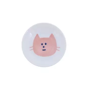 EAST table Small plate KIDS Animal Cat 10cm Made in Japan Microwave safe Dishwasher safe 13-015-03