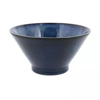 EAST table Trapezoid bowl, small kiln navy blue 16cm Japanese color 17-035-02 Made in Japan Microwave safe Dishwasher safe