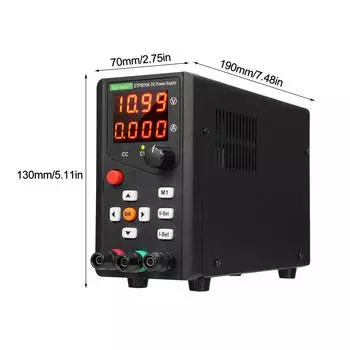 East Tester ETP3010A Регулируемый источник питания постоянного тока 300 Вт, 30 В, 10 А, регулировка одноканального энкодера EU Plug чёрный
