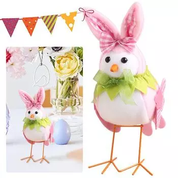 # Easter Cute Bird Animals Toys Creative Cartoon Bird Dolls Soft Home Room Decor розовый