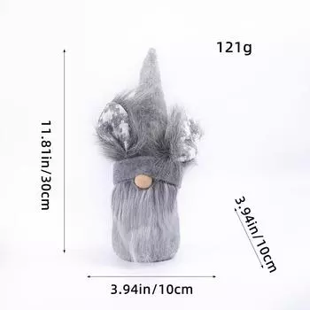 Easter Faceless Gnome Doll Ornament Creative Desktop Cute Rabbit Elf Ornament D1-15 Grey Rabbit