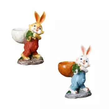 Easter Figurine Garden Flower Pot Cute Vase Container Decorative Flower жёлтый