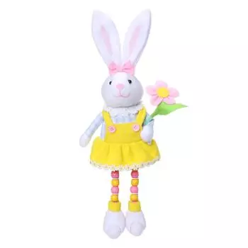 Easter Rabbit Figures Easter Party Decoration Rabbit Figure Easter Bunny Ornament for Table Home Farmhouse Holiday Office