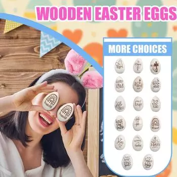 Easter Wooden Eggs, Interesting Wooden Crafts One Size