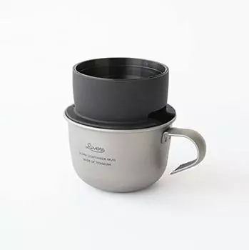 Easy Drip Coffee Set RIVERS Micro Coffee Dripper 2 Black Ultra Light Hiker Mug Stancescape S Size & чёрный