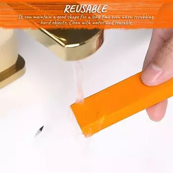 Easy Limescale Eraser Бытовая ванная комната Стекло Удалитель ржавчины Резиновые Ластики из нержавеющей стали Кухонные весы Щетка Инструменты для чистки
