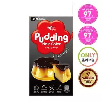 Easy N Pudding Hair Color 1.0T матовый черный,Корейские средства для волос