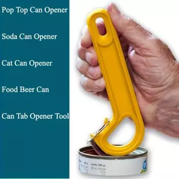 Easy Open Pop Top Can Opener - Simple, Effortless for Seniors, Plastic Can Tab Opener Tool, Essential Gadget