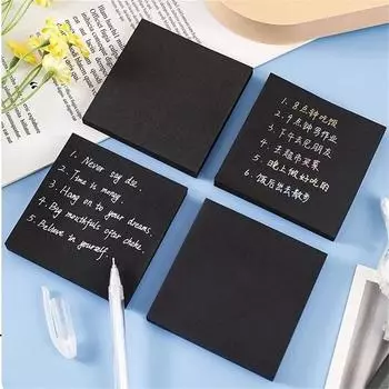 Easy Post Notes Sticky Notes Заметки для сообщений Блокнот Офисные аксессуары Черные блокноты Блокноты