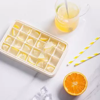 Easy Release Ice Cube Molds with Lid Lazy Artifact Flexible Safe Ice Cube Molds Not Freeze Your Hands Durable Kitchen красный