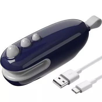 Easy Sealer Бытовой термосварочный аппарат Перезаряжаемый удобный запайщик пищевых продуктов Прост в эксплуатации Не требует предварительного нагрева Запечатывает и хранит свежие ингредиенты и хрустящие