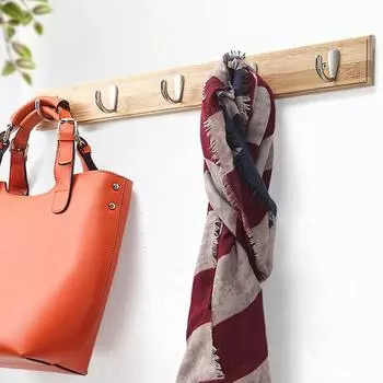 Простая в сборке настенная вешалка для одежды с широким применением и прочной конструкцией белый