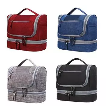 Easy to Carry Travel Wash Bag Wet and Dry Separation Travel Toiletry Bag Wet Dry Separation Waterproof Cosmetic Bag X3UC
