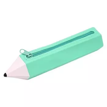 Easy To Clean Pencil Shape Bag Convenient Carry Soft Pencil Case Silicone Pencil Case School Use