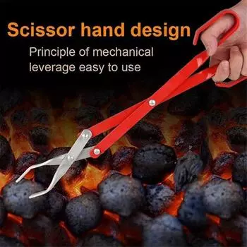Easy To Grip BBQ Tools Practical Garbage Classification Pliers Food Clamp Charcoal Clip Outdoor Style-C