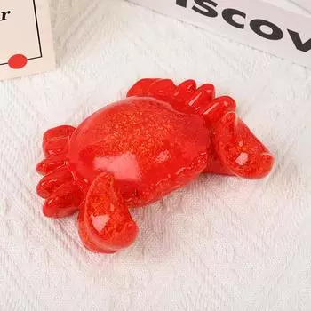 Easy To Hold Useful Weightlifting Crab Pen Holder Bright Color Crab Pen Holder Simulation For Students Office Desktop Pen Holder A