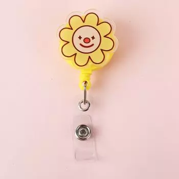 Easy To Pull Retractable Badge Reel Name Card ID Card Holder Badge Holder Clips Doctor Nurse Style 4