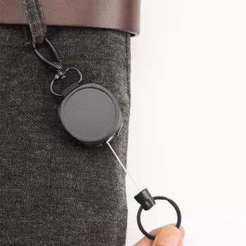 Easy-to-pull Retractable Key Ring Anti Lost Retractable Pull Badge Reel Badge Holder Outdoor D