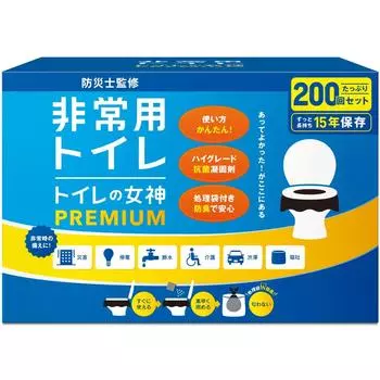 Easy Toilet Anywhere Toilet Goddess PREMIUM Простой туалет от эксперта по предотвращению стихийных бедствий для семей из 3-5 человек 200 Срок годности 15 лет Японский
