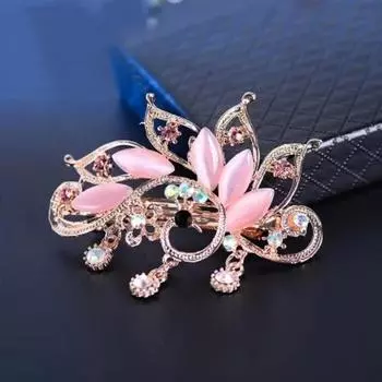 EASYA Красивые Большие Стразовые Заколки для Волос Павлины Украшения Ювелирные Изделия Мода Кристалл Металл Заколка для Волос Аксессуары для Волос Для Женщин Девушек
