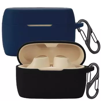 easyBee Чехол Jabra Elite 5 Совместимость с защитным чехлом Elite 5 Карабины Силиконовый чехол для хранения Можно закрепить и полностью вытащить, устойчивый к царапинам Легкий [2