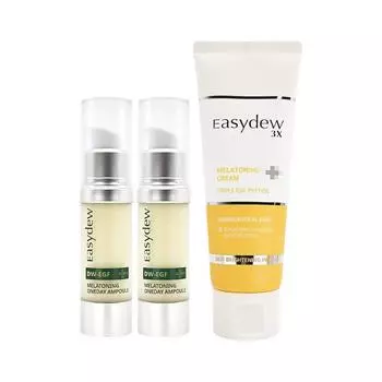 Easydew Мелатонирующий точечный крем 2 ампулы большой емкости 15 мл + Мелатонирующий крем 105 мл