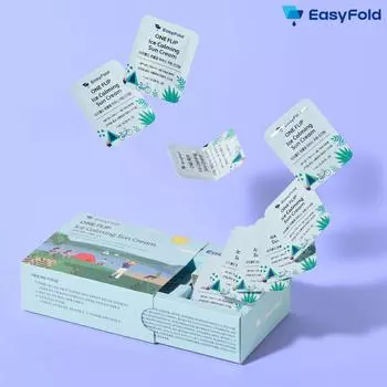 EASYFOLD Ice Claming солнцезащитный крем SPF50+ PA++++ Портативная индивидуальная упаковка для путешествий, гольфа, езды на велосипеде, 1 мл, 30 шт. 1mlX1ea