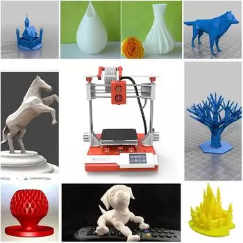 EasyThreed K6 3D-принтер FDM Настольная печатная машина 100x100x100mm4x4x4inches Размер печати C-AU оранжевый