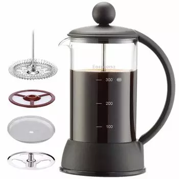 Easyworkz Eclipse French Press Боросиликатное стекло 350 мл Кофеварка и чайник чёрный