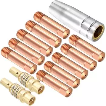 EATBALE MB15 15AK Nozzle Contact Tip Holder MIG Welder Contact Tip Tip Holder Welding Gun Accessories for MB15 15AK Welding Torch Consumables, 1.0mm