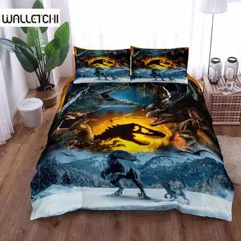 Eaten Shark Adventure Bedding Set King Queen Double Full Twin Single Size Bed Linen Set EU single(135x200cm)