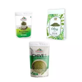 Eatery Harves by Saipro Сушеные овощные хлопья, комбинированные из хлопьев брокколи 50 г, хлопьев сельдерея 50 г, сушеного лука 150 г, супа из брокколи