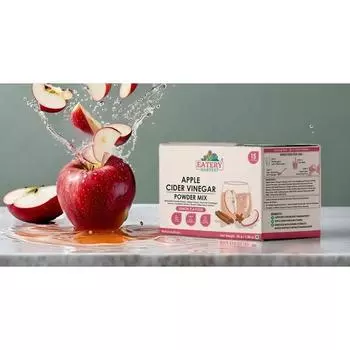 EATERY HARVEST от Saipro Яблочный уксус БЕЗ САХАРА Подходит для диабетиков с негазированной уксусной маткой в порошке