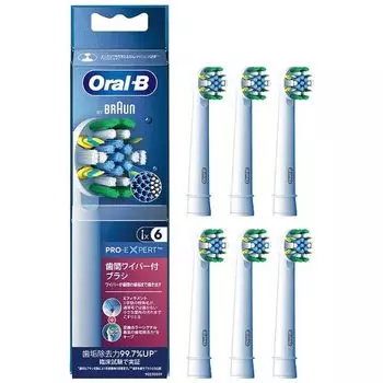 EB25RX6EL Oral B электрическая зубная щетка с межзубными щетками 6 шт. (белый) стеклоочиститель, щетка,