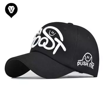 eBay популярная шапка рваная большая вышитая буква бейсболка кепка из чистого хлопка Adjustable