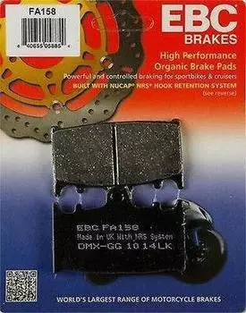 Ebc Fa158 2012-2018 Kawasaki KLZ 1000 Versys Uyumlu n Fren Balatas Organik Balata