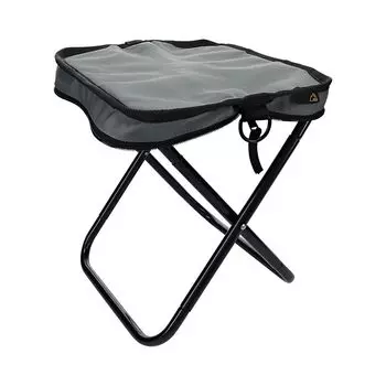 ebi Outdoor Folding Integrated Body and Storage Грузоподъемность Easy to Gray Chair, Кресло, Компактный, Легкий, Сумка, 100 кг, Сборка, Кемпинг, серый