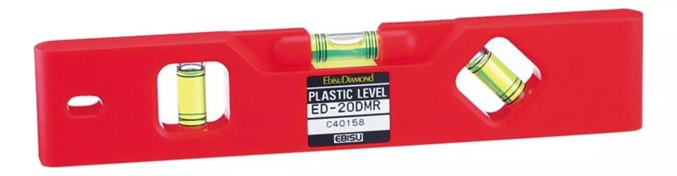 Ebisu Plastic Level Red 20x1.4x4cm ED-20DMR