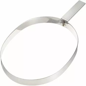 EBM 18-8 Кольцо для гамбургера овальной формы на 7,1 унции (200 г)