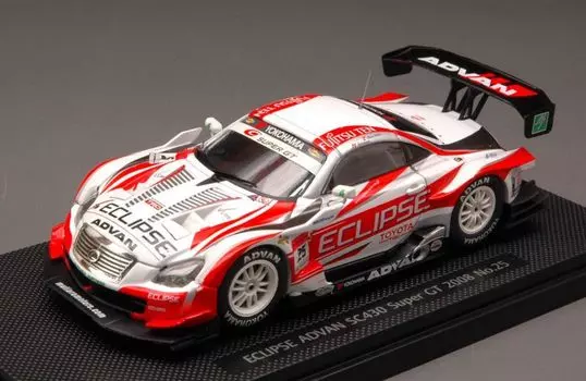 Ebro Eclipse Advan SC430 Super GT500 2008 Готовая модель 1/43 #25 Белый/Красный