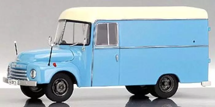 Ebro Premium ClassiXXs Blitz Box Van 11600 Finished Product 1/43 Blue/Beige синий