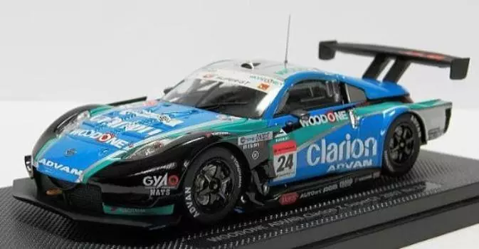 Ebro Wood One Clarion Z Late Model Super GT500 2007 Готовый продукт 1/43 Синий/Зеленый синий