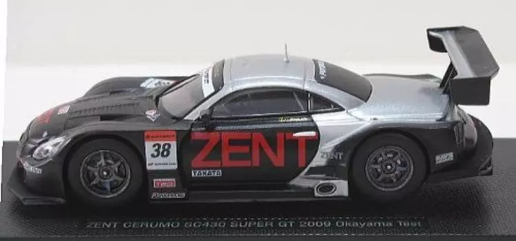 Ebro Zent Selmo SC430 Super GT500 2009 Okayama Test Finished Product 1/43 #38 Black/Silver чёрный