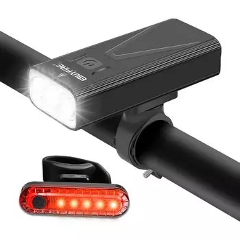 EBUYFIRE USB перезаряжаемый велосипедный фонарь 3000 люмен велосипедный фонарь 3 светодиода супер яркий передний фонарь задний светодиод 3 режима освещения