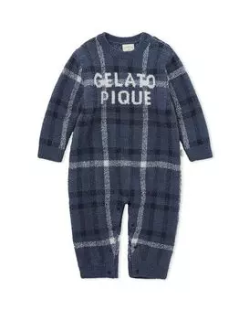 EC Limited BABY Plaid Rompers PBNO245464 NVY 70 [Gelato Pique] тёмно-синий