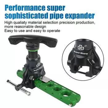 Eccentric Tube Expander Tool Copper Tube Expander ST-806A Copper Pipe Flaring Tool Reamer Flaring Tool Refrigeration Tools зелёный