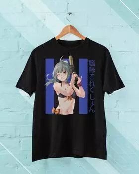 Ecchi Anime Girl 73 Kancolle Collection Классическая аниме крутая футболка унисекс S
